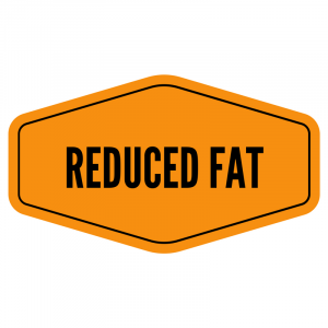 reduced fat badge