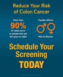 Schedule Your Colon Screening Today Graphic